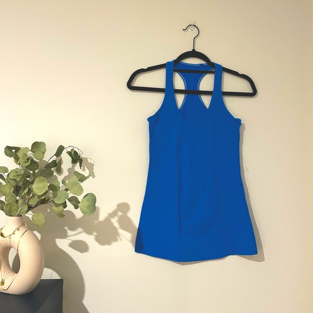 Lululemon bright blue tank top